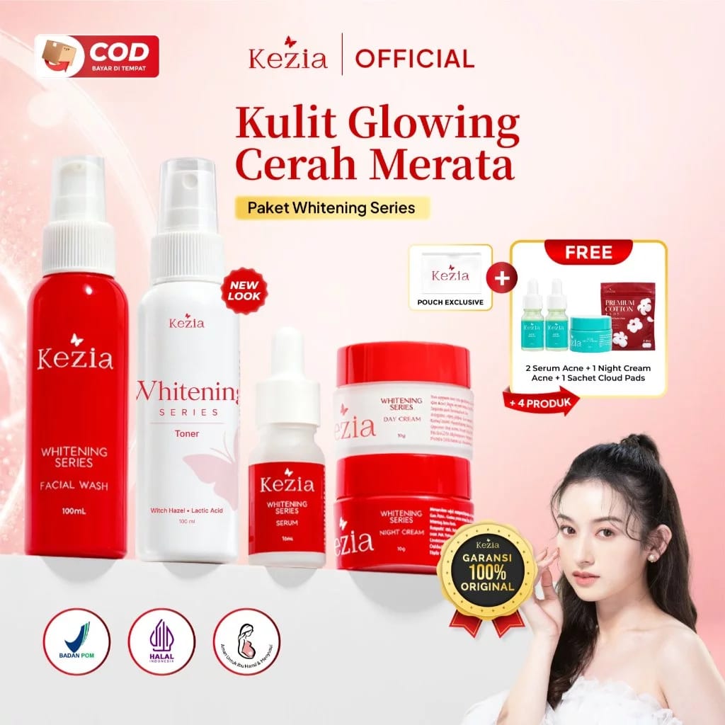KEZIA Beauty - WHITENING PACKAGE SERIES (FREE 2 SR ACNE+1 NC ACNE+1 CLOUD PADS)