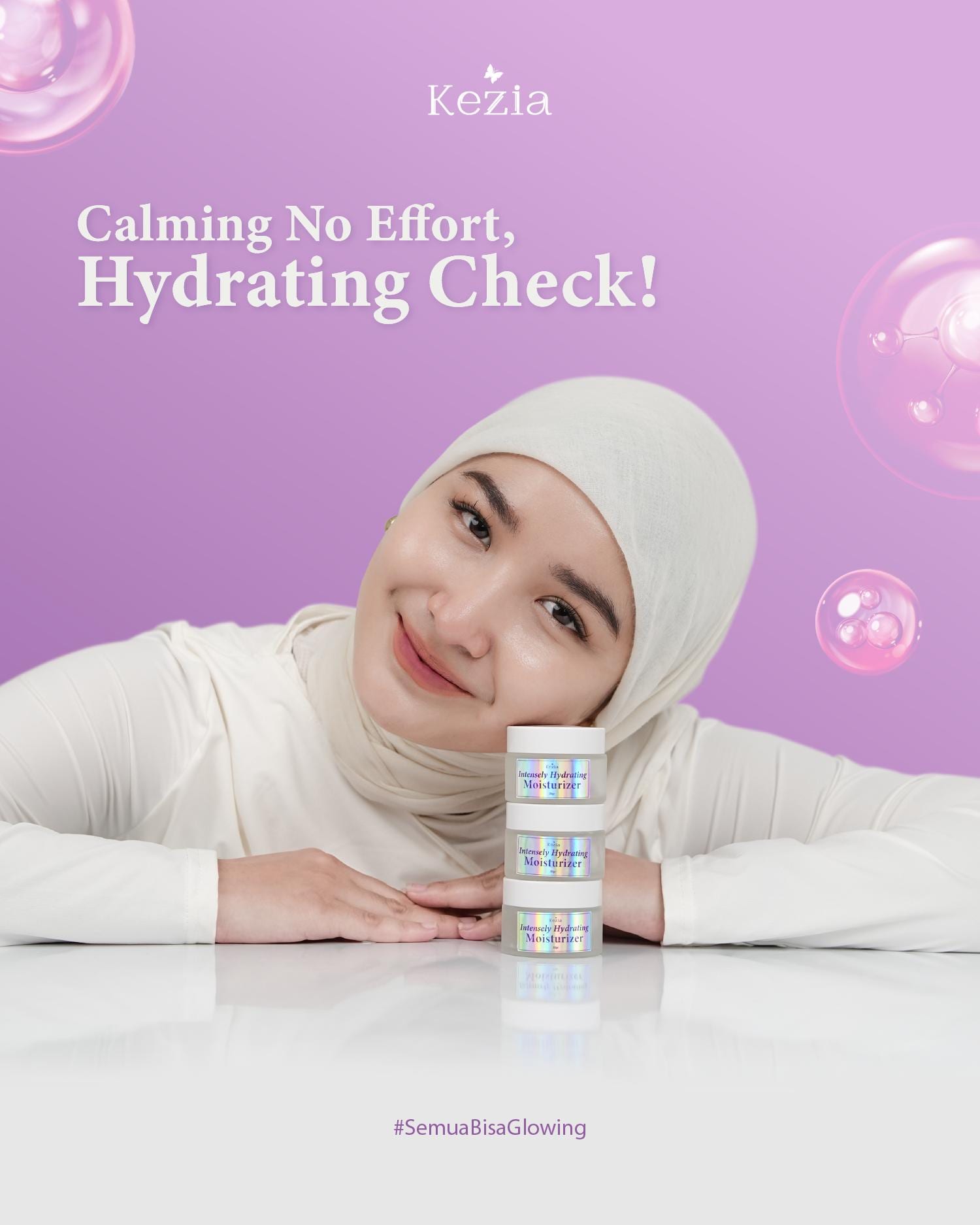 KEZIA Beauty - Intensely Hydrating Moisturizer 30gr (FREE 1 CLOUD PADS)