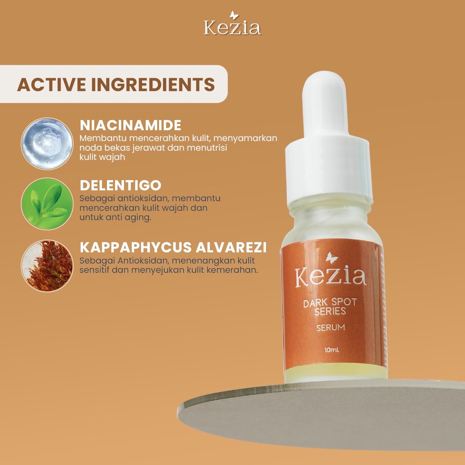 KEZIA Beauty - DARKSPOT PACKAGE SERIES - Paket Anti Flek Hitam ‎ (FREE 2 TONER DS+SR ACNE+CLOUD PADS)
