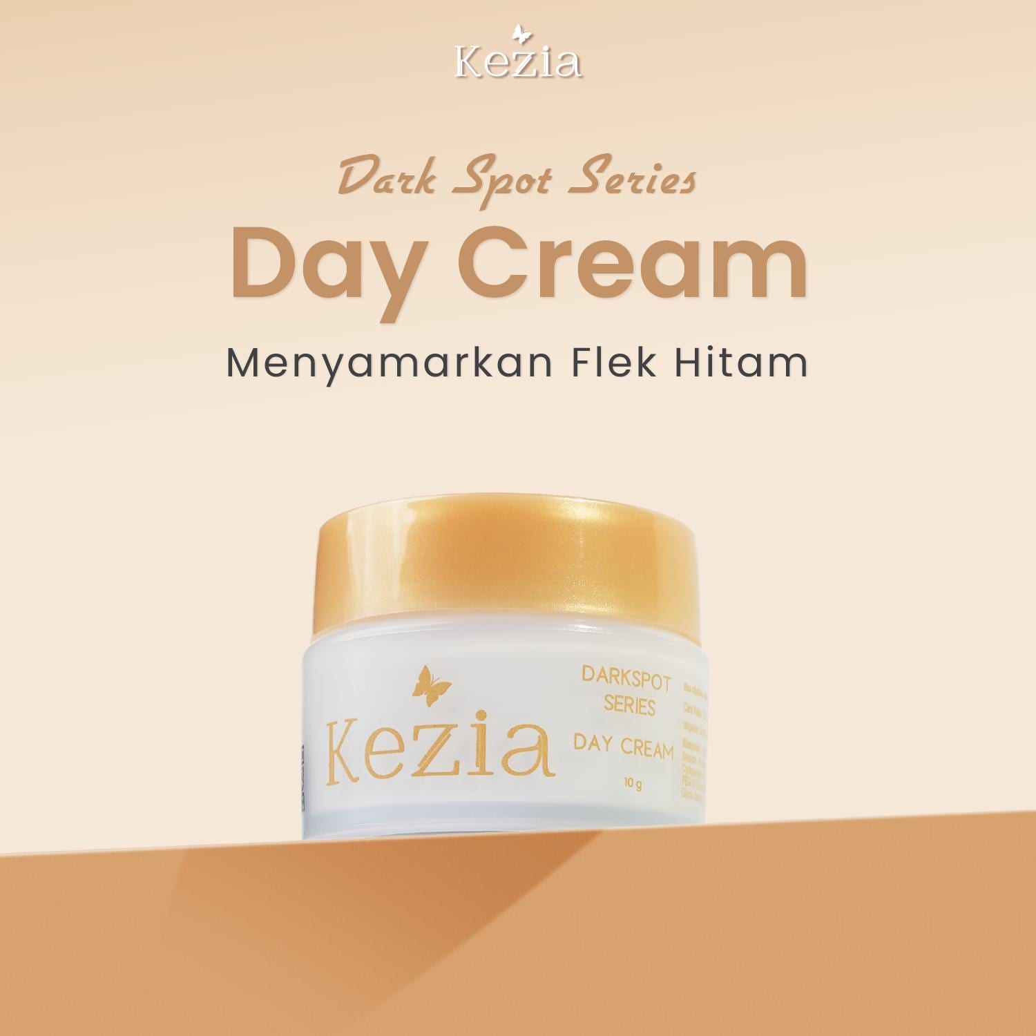 KEZIA Beauty NEW Day Cream Dark Spot - Pelembap Cream Siang Mencegah Kerutan di Wajah dan SPF 30++