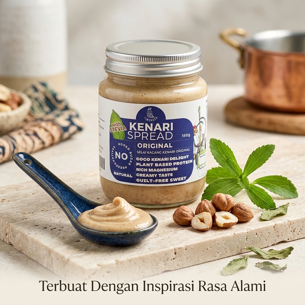 Selai Kacang Kenari Chokelat - Original dan Unsweetened Timurasa 150 gr
