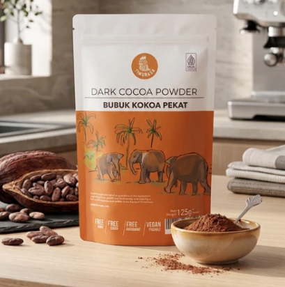 Dark Cocoa Powder Premium Timurasa 500 dan 125 gr — 125 gram