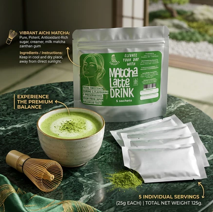 Matcha Latte Drink isi 5 Sachet Timurasa