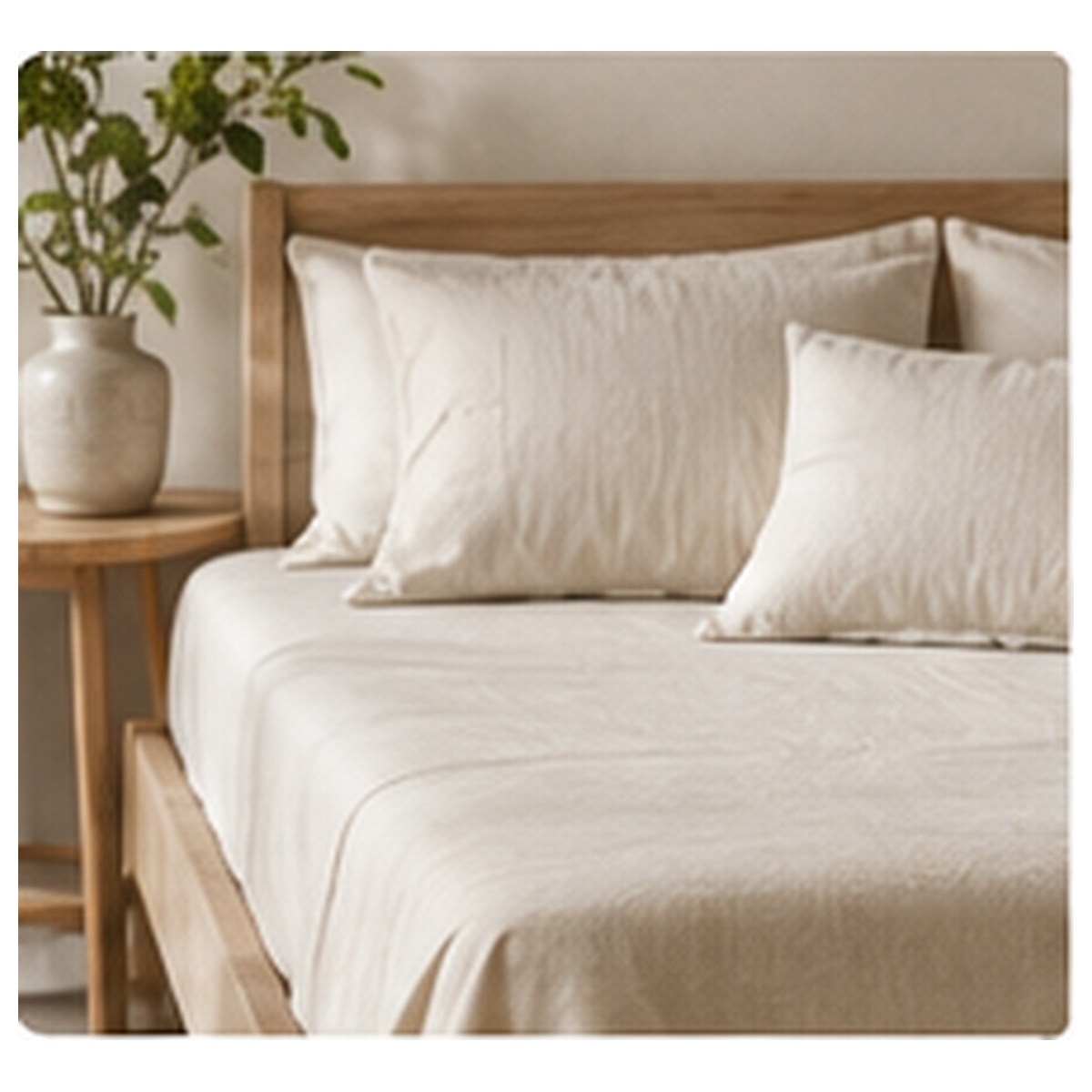 Linen Bed Sheet Set