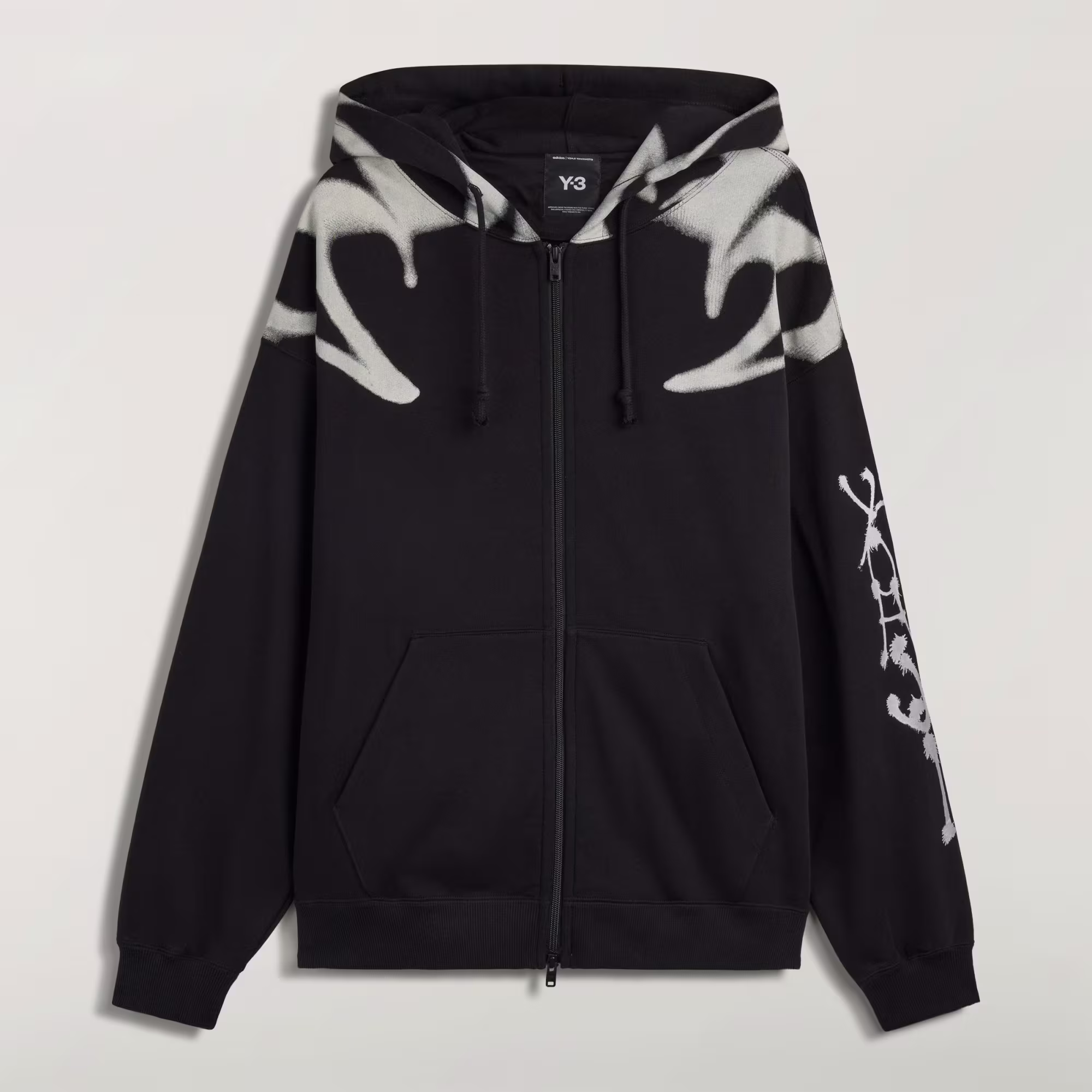 Y-3 CHITO GRAPHIC FRENCH TERRY ZIP HOODIE