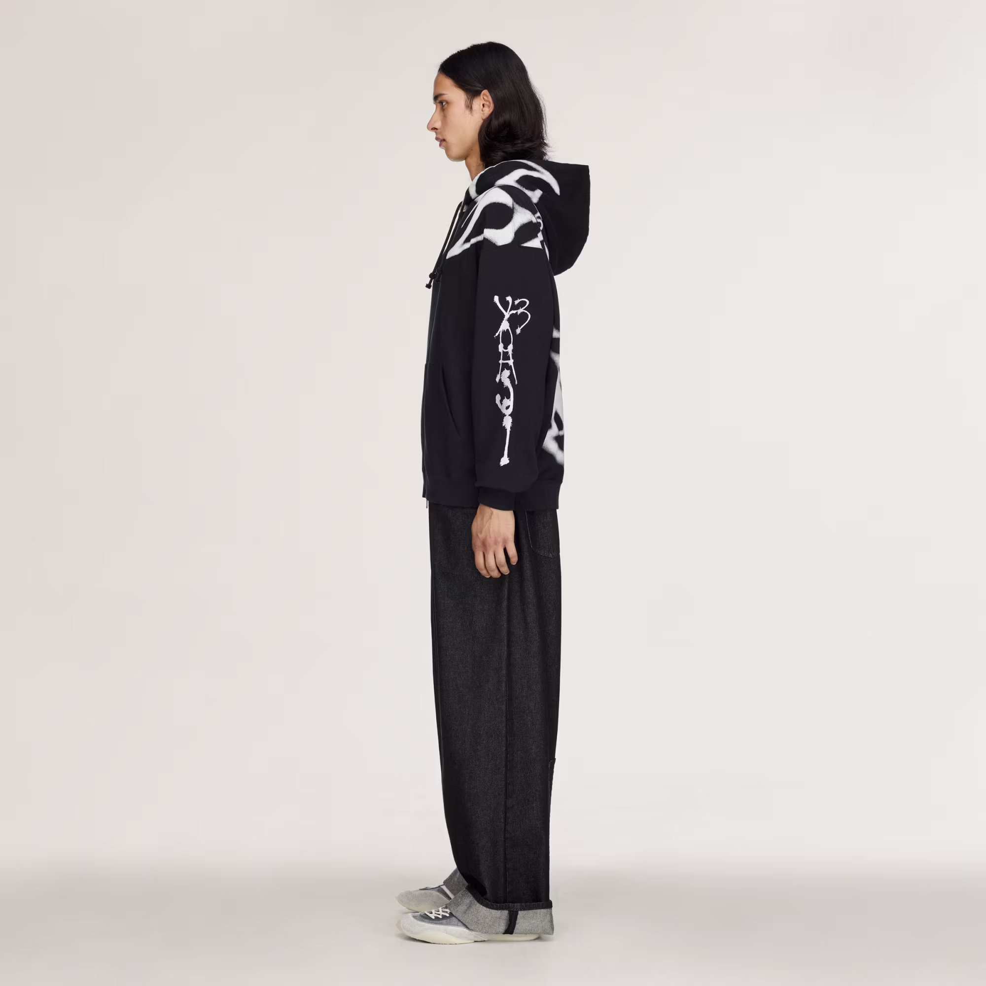 Y-3 CHITO GRAPHIC FRENCH TERRY ZIP HOODIE