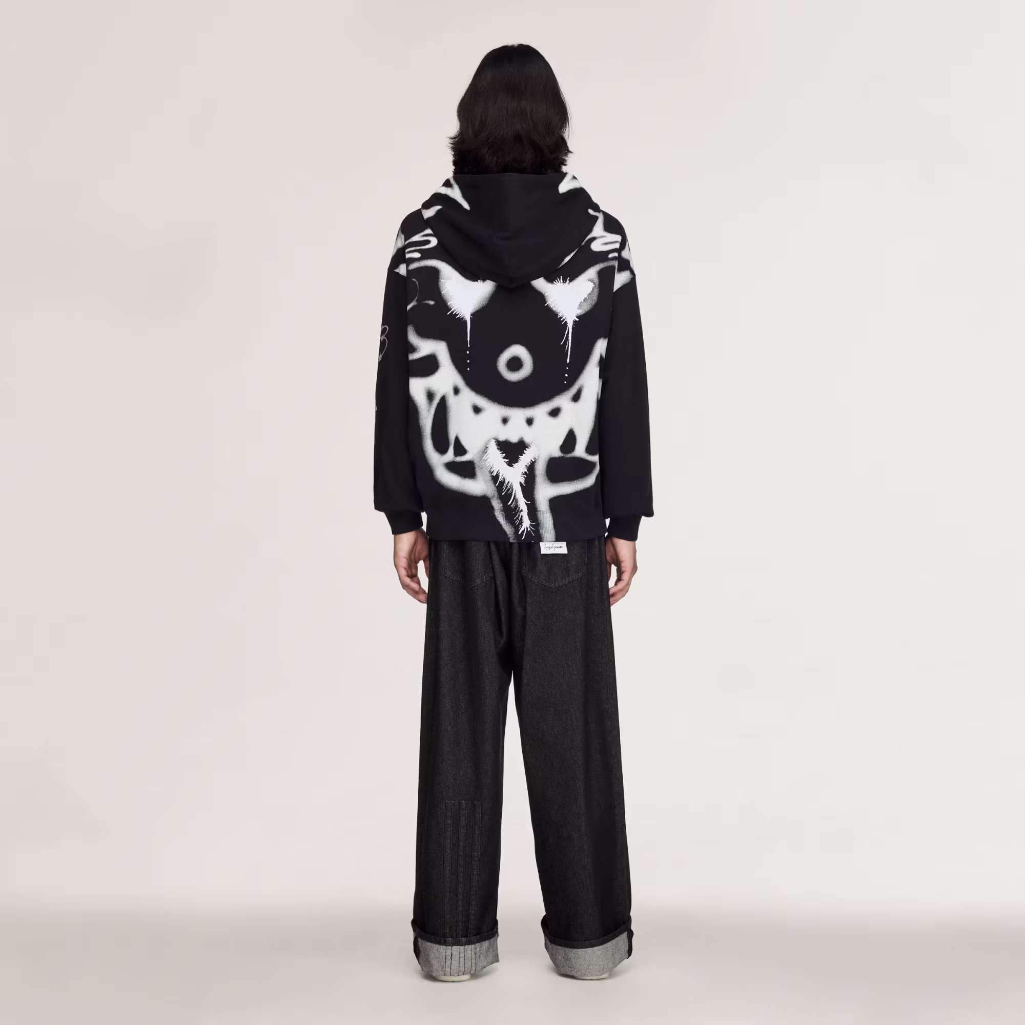 Y-3 CHITO GRAPHIC FRENCH TERRY ZIP HOODIE