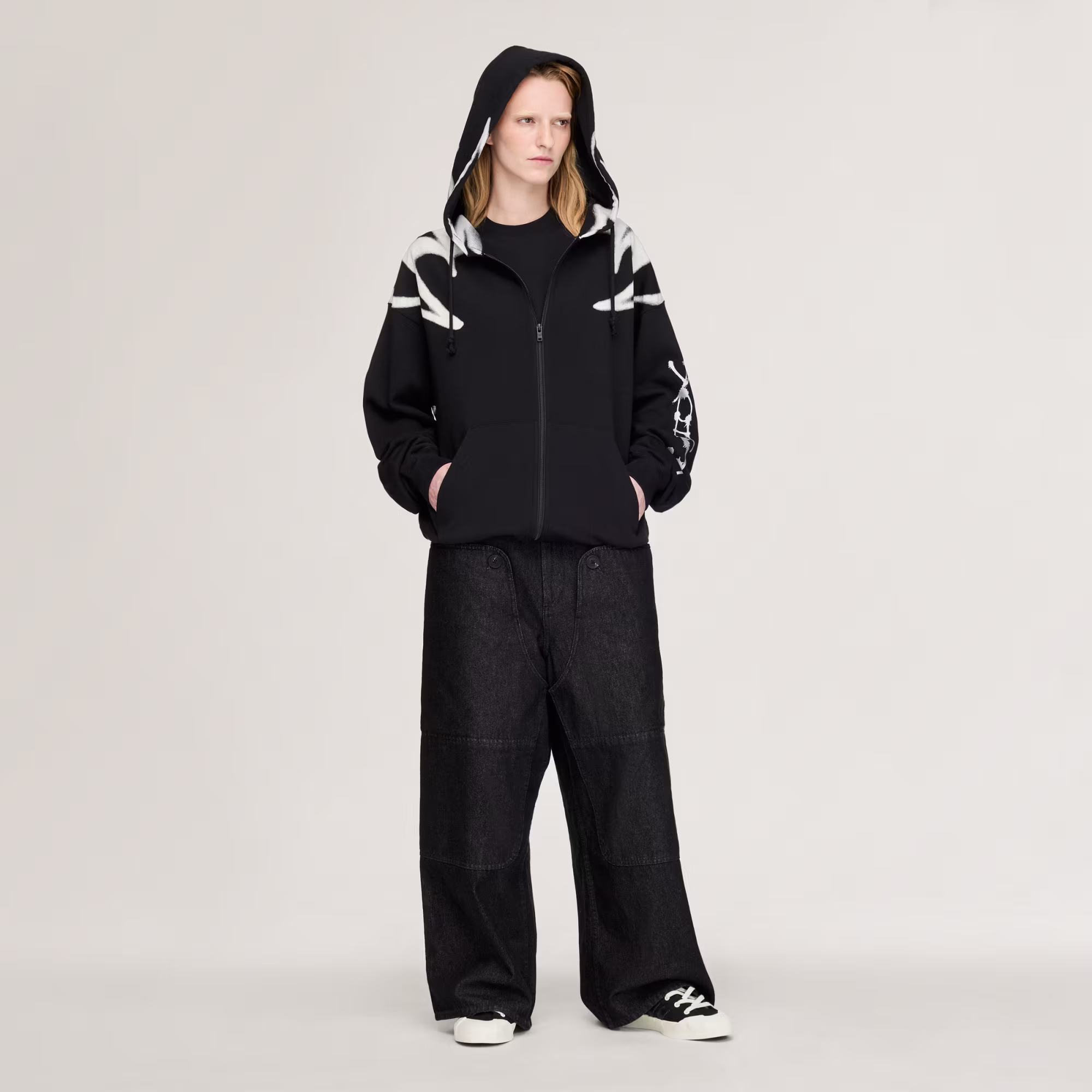 Y-3 CHITO GRAPHIC FRENCH TERRY ZIP HOODIE