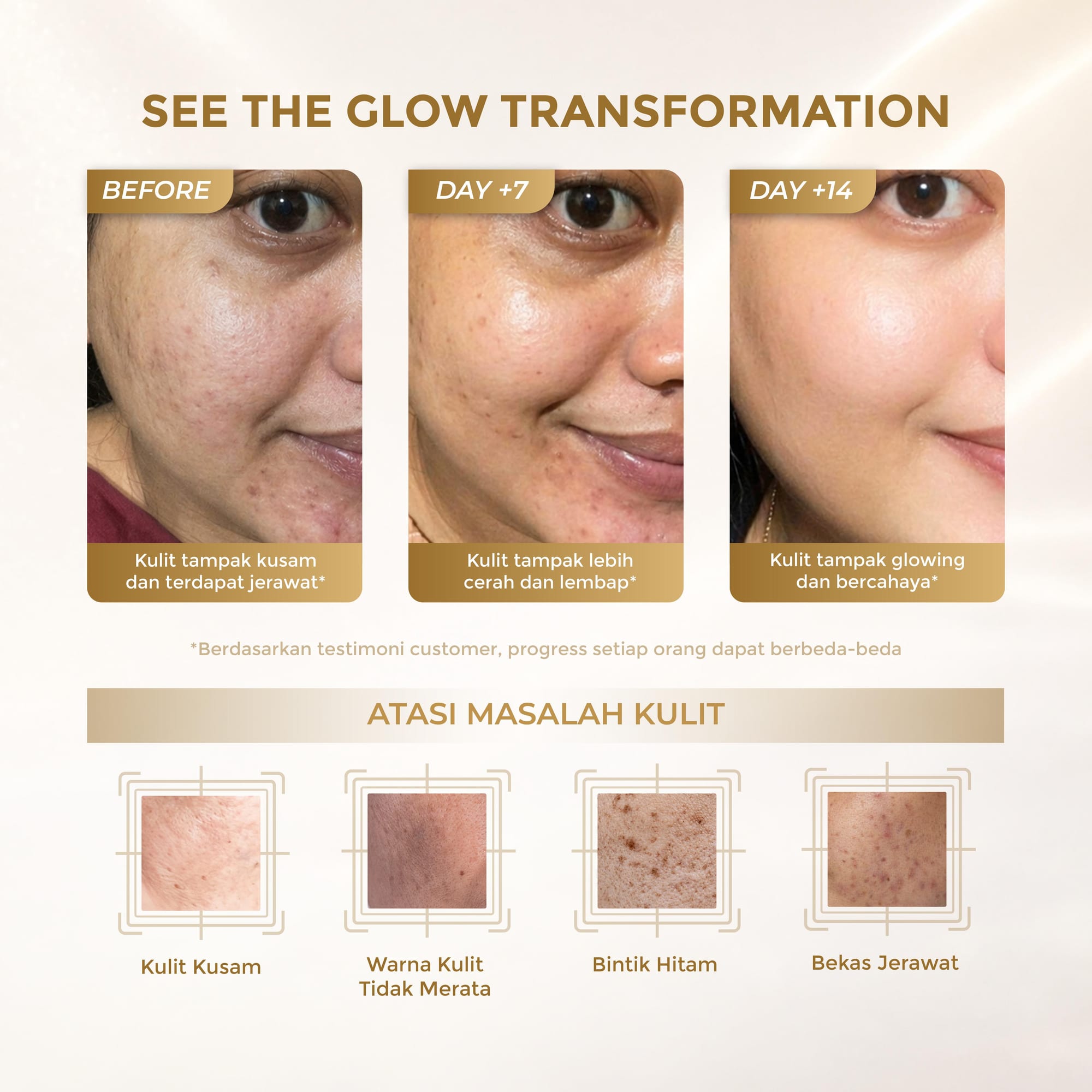 LUMIWHITE - Paket Brightening Series (FREE 1 SACHET RNDM+CLOUD PADS+POUCH)