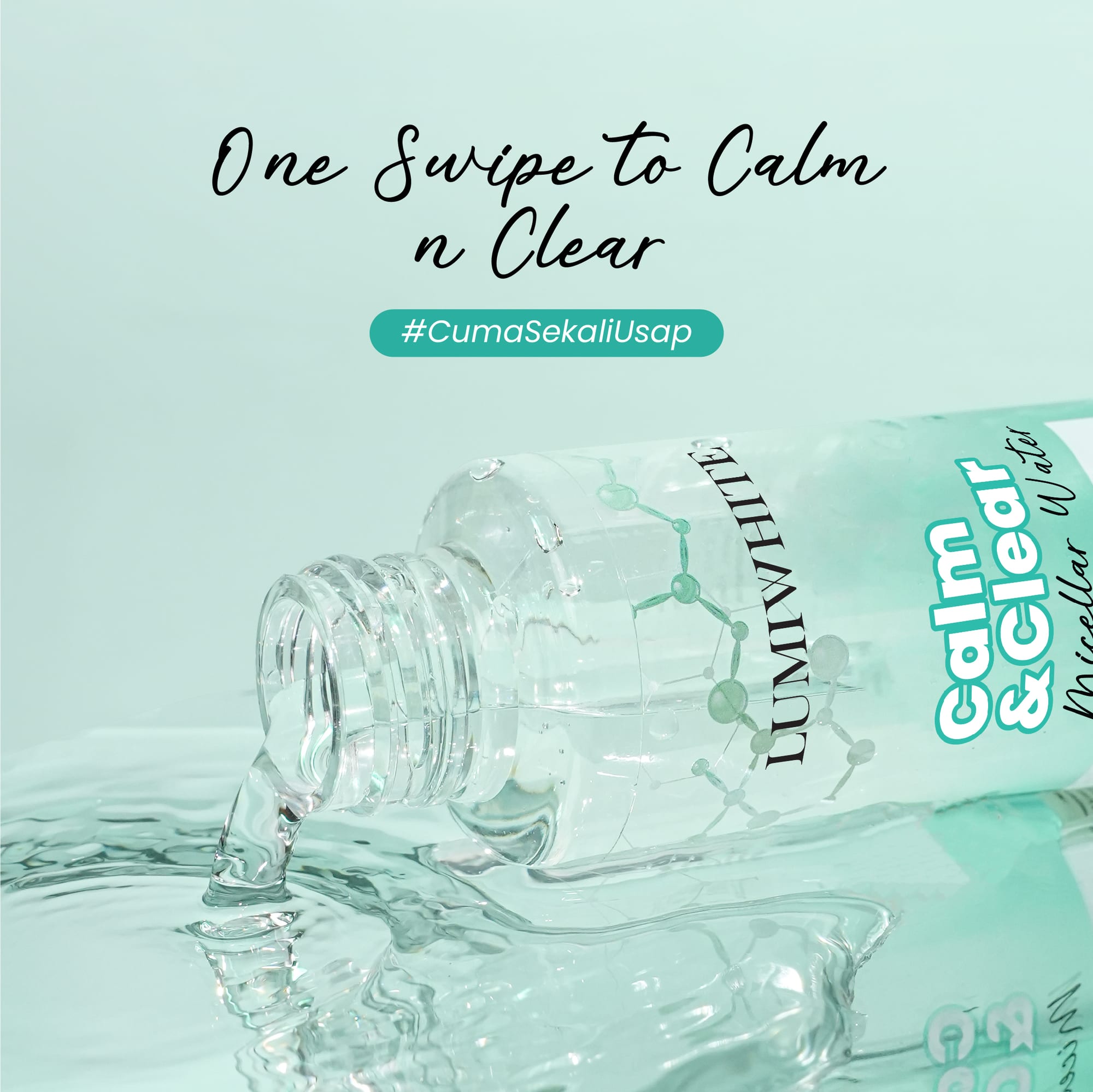 LUMIWHITE - Micellar Water Calm & Clear 100ml (FREE 1 CLOUD PADS)