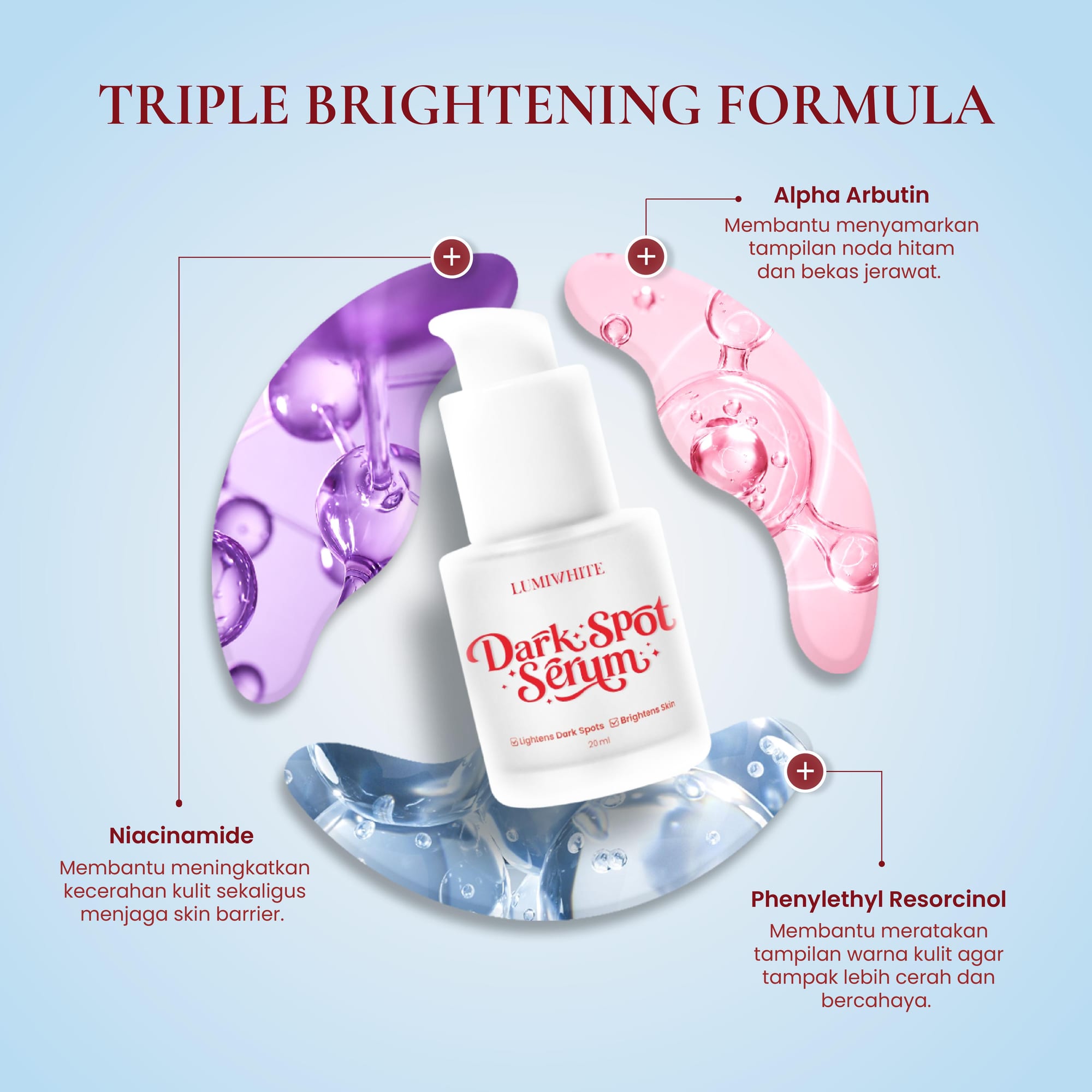 LUMIWHITE - Darkspot Serum 20ml (Melasma Booster) (FREE 1 CLOUD PADS)