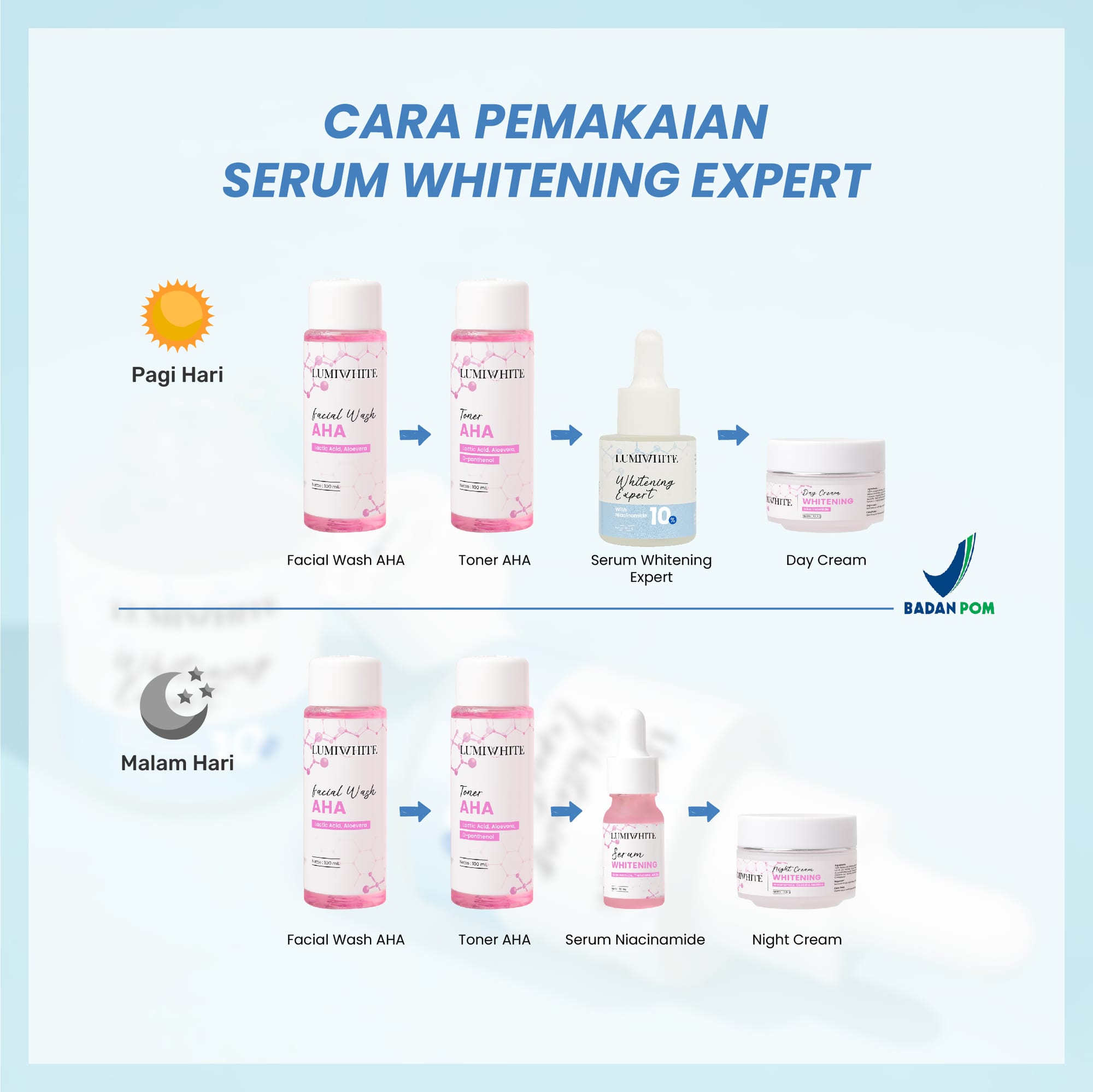 LUMIWHITE - Whitening Expert With Niacinamide 10% Serum 20ml  (FREE 1 CLOUD PADS)