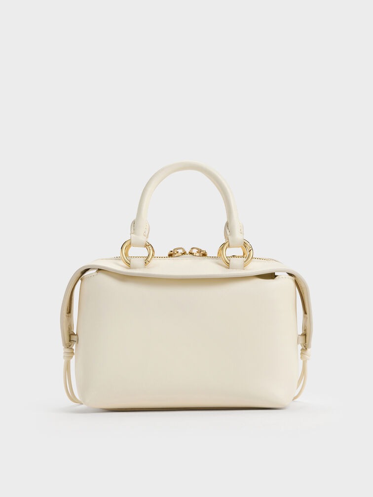 Tas Bowling Braided-Charm Haylen - Cream