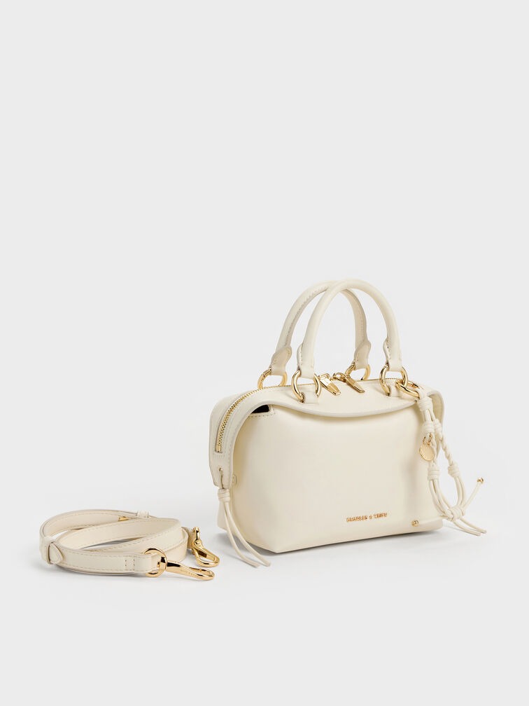 Tas Bowling Braided-Charm Haylen - Cream