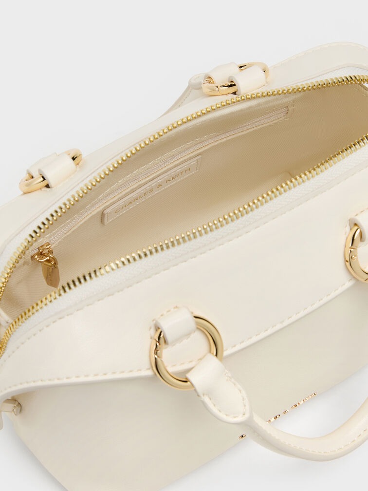 Tas Bowling Braided-Charm Haylen - Cream