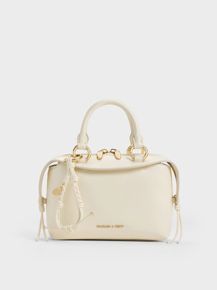 Tas Bowling Braided-Charm Haylen - Cream